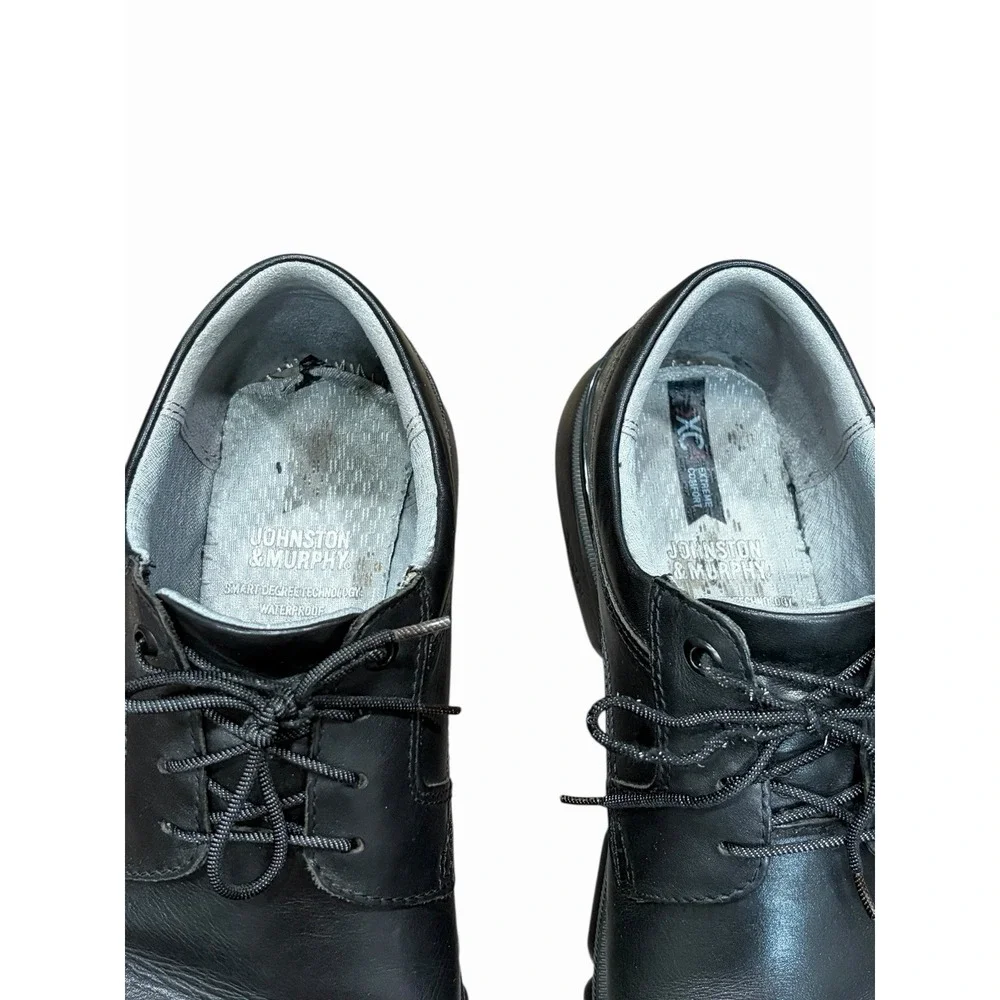 Johnston Murphy Mens XC4 Tanner Plain‎ Toe Dress Shoes 11 1/2 M  Black 20-1317